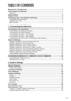 Page 5iii
TABLE OF CONTENTS
Manuals for This Machine ...................................................................................... i
How to Read This Manual ..................................................................................... 1
Symbols ..................................................................................................................... 1
Display Panel.......................................................................................................... 2
Accessing...