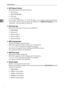 Page 68System Settings
60
2
❖NCP Delivery Protocol
Select the protocol for NCP delivery.
IPX Priority
TCP / IP Priority
IPX Only
TCP/IP Only
If you select “IPX Only” or “TCP/IP Only”, you cannot switch the protocol
even if you cannot connect with it. If “NetWare” in [Effective Protocol] is set to
“Inactive”, you can only use TCP/IP.
❖NW Frame Type
Select the frame type when you use NetWare.
Auto Select
Ethernet II
 Ethernet 802.2
 Ethernet 802.3
 Ethernet SNAP
❖SMB Computer Name
Specify the SMB...