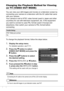 Page 126124
Changing the Playback Method for Viewing 
on TV (VIDEO OUT MODE)
You can view your still images and movies on a television screen by 
connecting your camera to a television with the AV cable that came 
with your camera.
Your camera is set to NTSC video format (used in Japan and other 
countries) for use with television equipment, etc. If the equipment 
you want to connect to uses PAL format (used in Europe and 
elsewhere), then switch your camera to PAL format before 
connecting.
To change the...