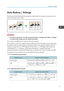 Page 63Auto Reduce / Enlarge
The machine automatically detects the original size and then selects an appropriate reproduction ratio
based on the paper size you select.
• If you select a reproduction ratio after pressing [Auto Reduce / Enlarge], [Auto Reduce / Enlarge]
is canceled and the image cannot be rotated automatically.
This is useful to copy different size originals to the same size paper.
If the orientation in which your original is placed is different from that of the paper you are copying onto,
the...