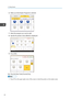 Page 606.Make sure that [Copier Program] is selected.
7.Select the program you want to add.
8. Specify the position where [Blank] is displayed.
9.Press [OK].
10. Press the [User Tools/Counter] key.
• Press [] on the upper-right corner of the screen to check the position on the simple screen.
2. Getting Started
50   