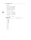 Page 104Copier / Document Server Features
96
3
Inch version
 25%
 11”×17” → 5
1/2”×81/2” (50%)
 11”×17” → 8
1/2”×11” (65%)
 11”×15” → 8
1/2”×11” (73%)
8
1/2”×14” → 81/2”×11” (78%)
F → 8
1/2”×11” (85%)
 93%
8
1/2”×14” → 11”×17” (121%)
8
1/2”×11” → 11”×17” (129%)
8
1/2”×81/2” → 81/2”×14” (155%)
5
1/2”×81/2” → 11”×17” (200%)
 400%
 User R/E Ratio (25-400%)
❖R/E Ratio Priority
You can set the ratio with priority when [Reduce / Enlarge] is pressed.
Metric version
 400%
 200%
 141%
 122%
 115%
...