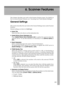 Page 211201
6. Scanner Features
This chapter describes user tools in the Scanner Features menu. For details on
how to access Scanner Features, see Accessing User Tools (System Settings).
General Settings
This section describes the user tools in the General Settings menu under Scanner
Features.
Default settings are shown in bold type.
❖Switch Title
Select the title to be shown on the destination list.
❖Update Delivery Server Destination List
Press [Update Delivery Server Destination List] to update the receivers...