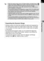 Page 10199
Shooting Functions4
• When the capture mode is set to n (Stage Lighting), l (Night Snap) or Z 
(Night Scene HDR) of H (Scene) mode, or when the mode dial is set to C 
(Movie), the sensitivity is fixed to AUTO and cannot be changed.
• When the capture mode is set to K (Sensitivity Priority) or a (Manual), 
[AUTO Setting] is not displayed.
• The sensitivity range can be expanded to a range of ISO 100 to 25600 when 
[3. Expanded Sensitivity] in the [A Custom Setting 1] menu (p.89) is set to 
[On]....