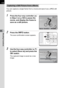 Page 172170
Shooting Functions4You can capture a single frame from a movie and save it as a JPEG still 
picture.
1Press the four-way controller (2) 
in Step 3 on p.169 to pause the 
movie, and display the frame to 
save as a still picture.
2Press the M button.
The save confirmation screen appears.
3Use the four-way controller (23) 
to select [Save as] and press the 
4 button.
The captured image is saved as a new 
image.
Capturing a Still Picture from a Movie
Movie10min00sec
90/180090/1800INFO
Cancel Save as...