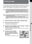 Page 237235
Playback Functions7
Rotating Images
You can rotate an image counterclockwise in 90° increments at a time and 
save the rotated image. The image rotation information is saved with the 
image and during playback it will be displayed in portrait orientation.
1Select the image you want to rotate in Playback mode.
2Press the four-way controller (3).
The playback mode palette appears.
3Use the four-way controller (2345) to select s(Image 
Rotation) and press the 4 button.
The selected image is rotated in...