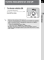 Page 6159
Getting Started2
Turning the Camera On and Off
1Turn the main switch to [ON].
The camera will turn on.
Set the main switch to the position [OFF] 
to turn off the camera.
• Always turn the camera off when not in use.
• The power will automatically turn off when you do not perform any operations 
within a set period of time. To reactivate the camera, turn it on again or 
perform any of the following.
- Press the shutter release button halfway.
-Press the Q button, 3 button, or M button.
• By default,...