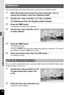 Page 134132
4Playing Back and Deleting Images
You can play back recorded still pictures and movies one after another.
1Enter Q mode and use the four-way controller ( 45) to 
choose the image to start the slideshow with.
2Use the four-way controller ( 2345) to select 
u (Slideshow) from the Playback Mode Palette.
3Press the  4 button.The slideshow setting screen appears.
4Use the four-way controller ( 23) 
to select [Start].
5Press the  4 button.The slideshow starts.
Pressing the 4  button during the slideshow...