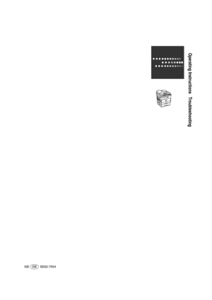 Page 100Operating Instructions Troubleshooting
GB GB B262-7654 