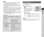 Page 393Shooting
37
t Memo• The settings for exposure can be specified in increments of 
1/3 EV steps. In [1. EV Steps] of the  E1 menu, you can 
change the adjustment steps to 1/2 EV steps.
• A proper exposure may not be obtained with the selected  shutter speed and aperture value when the sensitivity is set 
to the fixed value.
•In  L or  N mode, the difference from the proper exposure is 
displayed in the EV bar scale while the exposure is adjusted.
•In  M mode, the drive mode cannot be set to Continuous...