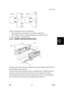 Page 1261Punch Unit 
SM 57 B793 
B793 
Booklet 
Finisher 
 
These SP codes adjust th e punch hole alignment:  
ƒ  SP6128 Adjusts the punch positions in  the direction of paper feed. 
ƒ  SP6129 Adjusts the punch position perpendi cular to the direction of feed. 
For more, see Section 5. Service Tables. 
2.12.2 PAPER POSITION DETECTION 
 
The paper position sensor slide motor [A] extends  and retracts the paper position slide that 
holds the paper posit ion sensor [B].  
The paper position sensor detec ts the...