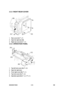 Page 166 
B230/B237/D042 3-16 SM 
3.4.4  RIGHT REAR COVER 
 
1.  Rear cover [A] (
 x 7) 
2.  Open the right door [B]. 
3.  Right rear cover [C] (
 x 1) 
3.4.5 OPERATION PANEL 
 
1.  Top left front cover [A] (
 x 2) 
2.  Open the right door. 
3.  Front right cover [B] (
 x 1) 
4.  Top front cover [C] (
 x 2) 
5.  Operation panel [D] (
 x 2,  x 1)  