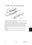 Page 875 
SM 6-55 B230/B237/D042 
Detailed 
Descriptions 
6.10.2  DRIVE – TRAY 1, TR AY 2, AND BY-PASS TRAY 
 
The paper feed motor [A] drives the pick-up and f eed mechanisms in tray 1 [B], tray 2 [C]. It 
uses clutches and complex tr ains of gears to do this. 
When tray 1 and tray 2 are inside the machine,  their pick-up rollers [E][F] are always in 
contact with each top sheet of  the paper stack (see section ). However, the feed roller [G] of 
the by-pass tray [D] stays away until the by-pass pick-up...