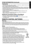 Page 11
11
Before Using

OTHER INFORMATION (Continued)
Trademarks
VGA, SVGA, XGA, SXGA, UXGA and WXGA are trademarks or registered trademarks of International Business Machines Corporation.Mac is a registered trademark of Apple Computer, Inc.Microsoft, Windows, Windows 000, Windows XP, Windows Vista, Windows 7 and PowerPoint are registered trademarks or trademarks of Microsoft Corporation in the U.S. and other countries.Adobe and Acrobat Reader are registered trademarks of Adobe Systems...