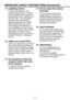 Page 6
6

IMPORTANT SAFETY INSTRUCTIONS (Continued)
11.  Lightning storms
For added protection for this 
product during a storm, or when it 
is left unattended and unused for 
long periods of time, unplug it from 
the wall outlet.  This will prevent 
damage to the product due to 
lightning and power-line surges.
Never operate this unit on AC 
power during a thunderstorm. If 
you see lightning or hear thunder, 
never touch the unit, cables and/or 
peripherals. An electric surge 
caused by the storm, may result...