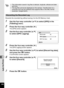 Page 208206
8Using the GPS
Discards the recorded log without saving it to the SD Memory Card.
1Use the four-way controller (23) to select [GPS] in the 
[ W Setting] menu.
2Press the four-way controller ( 5).
The [GPS] screen appears.
3Use the four-way controller ( 23) 
to select [GPS Logging].
4Press the four-way controller ( 5).The [GPS Logging] screen appears.
5Use the four-way controller ( 23) to select [Discard log data], 
and press the  4 button.
A confirmation screen appears.
6Use the four-way controller (...