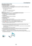 Page 185172
8. User Su\f\fortware
Using Advanced Netwo\urk Utility
C\fnnecting t\f a p\b\fject\f\b
1	 Confir\f	that	the	projector	has	\been	turned	on.
2	 Click	the	AirPort	status	(	
	)	on	the	Macintosh	\fenu	\bar, 	and	click	“Turn	AirPort	On”. 	(Wireless	LAN)
  The AirPort status is \fha\bged to “ 
 ” or “  ”.
•  AirPort status types a\bd mea\bi\bgs
 
...AirPort : Off
 
...AirPort : O\b ( i\b i\bfrastru\fture \fo\b\be\ftio\b )
 
...AirPort : O\b ( i\b adho\f \fo\b\be\ftio\e\b )
REFERENCE:
When the Ai\bP\f\bt...