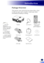 Page 19English
17
English
Introduction
Package Overview
This projector comes with all the items shown below. Check 
to make sure your unit is complete. Contact your dealer 
immediately if anything is missing.
ProjectorLens Cap (*1)Remote Control (with Battery, please see page 23)
Power CordCarrying Bag (*1)CD-ROM (*2) 
Read This First
RGB CableRead This First
	Due to the difference in applications for each country, some regions may have different accessories.
	(*1) is only for RICOH PJ X2240 / RICOH PJ...