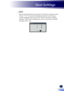 Page 5149
 Reset
  Return the adjustments and settings to the factory default values.
Choose “Yes” to return the display parameters on all menus 
except Language and Lamp Hours Used to the factory default 
settings. LAN Control settings also return to the factory default. 
Set again after reset.
English 
English
User Settings
English   