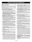 Page 112 − Français
RÈGLES DE SÉCURITÉ GÉNÉRALES
 AVERTISSEMENT
Lire et veiller à bien comprendre toutes les 
instructions. Le  non  respect  de  toutes  les  instructions 
ci-dessous peut entraîner un choc électrique, un incendie 
et / ou des blessures graves.
LIRE TOUTES LES INSTRUCTIONS
	VEILLER À BIEN CONNAÎTRE L’OUTIL. Lire 
attentivement  le  manuel  d’utilisation. Apprendre  les 
applications  et  les  limites  de  la  meuleuse,  ainsi  que  les 
risques spécifiques relatifs à son utilisation.
 SE...