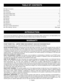 Page 22  – English
TABLE OF CONTENTS
  Table of Contents ......................................................................................................................\
.......................................2
 Warranty ....................................................................................................................................................................\
.......2
 Introduction...
