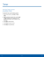 Page 9894TimerTools
Use the Timer to set a 
countdown timer.
To enable the Timer, use the following options:
1. From a Home screen, press Menu > Tools > 
Timer.
2.  Begin by setting the length of time. Use the Left 
or Right Navigation key to highlight the hour, 
minutes, and seconds. Use the keypad to enter 
the values.
3. Press Start to start the timer.
4. Press Pause to pause the timer.
5. Press Reset to reset the timer.
Timer  
