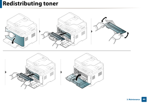 Page 80Redistributing toner
803. Maintenance 