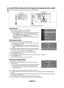 Page 65
English - 

Auto Wall-Mount Adjustment (Sold separately) (depending on the model)
Once the auto wall mount is installed, your TV’s position can be easily adjusted.
Entering the menu
1.	Press the ▲, ▼, ◄ or ► button on your remote control.
The Wall Mount Adjustment screen is displayed.
If the Auto Wall-Mount screen is not displayed when clicking on a direction button while watching your TV, use the menu to display that screen. 
Press the MENU button to display the menu. Press the ▲ or ▼ button...