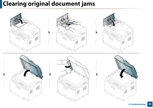 Page 99Clearing original document jams
994. Troubleshooting 