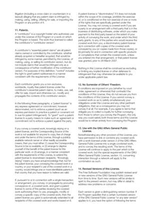 Page 111litigation \(including a cr
lawsuit\) alleging that any patent claim is infringed by
making, using, selling, of
Pr
11. Patents.
A 