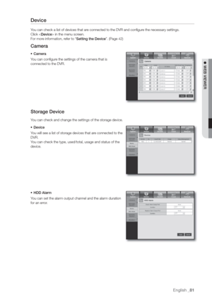 Page 81English _81
 WEB VIEWER
Device
Y
Click  in the menu scr
For morSetting the Device