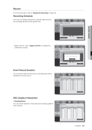 Page 83English _83
 WEB VIEWER
Recor
For mor