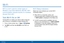 Page 115106
SettingsWi-Fi
Wi-Fi is a term used for certain types of 
Wir eless Local Area Networks (WLAN) . Wi - Fi 
communication requires access to a wireless 
Access Point (AP) .
Turn Wi-Fi On or Off
Turning Wi-Fi on makes your device able to discover 
and c onnect to compatible in-range wireless APs.
1.
 F

rom a Home screen, tap 
 Apps >  Settings .
2.
 T

ap Wi-Fi, and then tap On/Off to turn Wi-Fi on 
or off.
Wi-Fi Status Indicators
Status bar icons indicate your current Wi-Fi 
connection status:
• When...