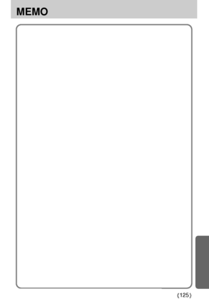 Page 125125
MEMO
Downloaded From camera-usermanual.com Samsung Manuals 