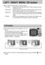 Page 4848
LEFT / RIGHT/ MENU/ OK button
LEFT / RIGHT/ MENU/ OK buttons activate the following.
- LEFT button : While the menu is showing, press the LEFT button to select the menu tab
to the left of the cursor.
- RIGHT button : While the menu is showing, press the RIGHT button to select the menu
tab to the right of the cursor, or to move an auxiliary menu.
- MENU button : When you press the MENU button, the play mode menu will be displayed
on the LCD monitor. Pressing it again will return the LCD to the initial...