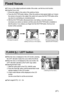 Page 2727
Fixed focus
To focus on the subject positioned outside of the center, use the focus lock function.
Using the Focus Lock
1. Ensure the subject in the center of the autofocus frame.
2. Press the SHUTTER button halfway. When the autofocus lamp (green) lights up, it means
the camera is focused on the subject. Be careful not to press the SHUTTER button all the
way down to avoid taking an unwanted pictured.
3. With the SHUTTER button still pressed down only halfway, move the camera to
recompose your picture...