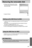 Page 8787
Removing the removable disk
1. A USB Driver for MAC is not included with the software CD as MAC OS supports the
camera driver.
2. Check the MAC OS. You can check the MAC OS version during MAC OS start-up. 
This camera is compatible with MAC OS 9.0 ~ 10.2.
3. Connect the camera to the Macintosh and turn the camera power on.
4. A new icon will be displayed on the desktop after connecting the camera to the MAC.
Using the USB Driver for MAC
Setting up the USB Driver for MAC
1. Double click a new icon on...