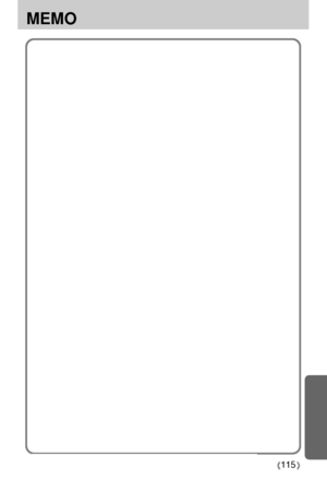 Page 115115
MEMO
Downloaded From camera-usermanual.com Samsung Manuals 