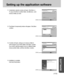 Page 113113
Setting up the application software
SOFTWARE
11. A destination selection window will open. Click [Next >].
To copy to the files to another folder, click [Browse...] and
choose a folder you want.
[Click!]
12. The [Select Components] window will appear. Click [Next
>] button.
[Click!]
13. A window will open, asking you to choose a folder to
which program icons will be added. Click [Next >] button. 
If you want to add the program icons to a different folder,
choose another folder, and then click [Next...