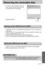 Page 111111
Removing the removable disk
1. A USB Driver for MAC is not included with the software CD as MAC OS supports the
camera driver.
2. Check the MAC OS. You can check the MAC OS version during MAC OS start-up. This
camera is compatible with MAC OS 9.0 ~ 10.2.
3. Connect the camera to the Macintosh and turn the camera power on.
4. A new icon will be displayed on the desktop after connecting the camera to the MAC.
Using the USB Driver for MAC
Setting up the USB Driver for MAC
1. Double click a new icon on...