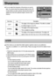 Page 5252SharpnessIn this mode you can select the shutter speed or aperture value to your preference.
The menu is available in A, S, and M modes. Please see page 39 and 40 for details of each
mode.
1. Rotate the mode dial to the A/ S/ M mode and press the
MENU button.
2. Select [ASM] menu by pressing the LEFT/RIGHT button.
3. Select the desired sub menu by pressing the UP/DOWN
button.
- A mode (Aperture priority) :
You can select the aperture value in this mode. 
The camera calculates the best shutter speed...