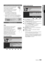 Page 11011Nederlands
03
Basisfuncties
De INFO-knop gebruiken (Now & Next-gids)
Op het scherm worden het op dat moment 
kanaal en de status van bepaalde audio-/
video-instellingen weergegeven.
In de Now & Next-gids vindt u de dagelijkse 
programma-informatie voor elk kanaal op 
basis van het uitzendtijdstip.Scroll 
 y ◄ of ► om informatie over een 
gewenst programma te bekijken terwijl 
u naar het op dat moment kanaal kijkt. 
Scroll 
 y ▲ of ▼ om informatie over andere kanalen te 
bekijken. Als u naar het op dat...