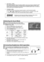 Page 24English - 
You can connect a set of headphones to your set if you wish to 
watch a TV programme without disturbing the other people in the 
room.When you insert the head set jack into the corresponding port, you 
can operate only "Auto Volume" in Sound menu.
Prolonged use of headphones at a high volume may damage your 
hearing.
You will not receive sound from the speakers when you connect headphones \
to the system.
The headphone volume and TV volume  are adjusted differently.
➣
➣
➣
➣...