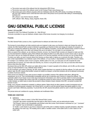 Page 56
This product uses parts of the software from the Independent JPEG Group.\
This product uses parts of the software owned by the Freetype Project (\
www.freetype.org).This product uses some software programs which are distributed under the\
 GPL/LGPL license. Accordingly, the following GPL and LGPL software source codes that have been used in this product can be provided after asking to vdswmanager@samsung.com.
GPL software: Linux Kernel, Busybox, Binutils
LGPL software: Glibc, ffmpeg, smpeg, libgphoto,...