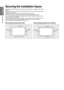 Page 8

English
Getting Started

Securing the Installation Space
Keep the required distances between the product and other objects (e.g.\
 walls) to ensure proper ventilation. Failing to do so may result in fire or a problem with the product due to\
 an increase in the internal temperature of the product.Install the product so the required distances shown in the figure are ke\
pt.When using a stand or wall-mount, use parts provided by Samsung Electron\
ics only.
If you use parts provided by another...