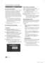 Page 43038Română
Caracteristici avansate
AllShare
Despre func\fia AllShare ¦
Funcţia AllShare conectează televizorul \bi telefoane mobile/
dispozitive Samsung compatibile printr-o reţea. Puteţi 
vizualiza pe televizor apelurile primite, mesajele SMS 
\bi programările din telefonul mobil. În plus, puteţi reda 
conţinutul media salvat pe telefonul mobil sau pe celelalte 
dispozitive (de ex., PC), inclusiv clipuri video, fotografii \bi 
muzică, controlându-le pe televizor prin reţea. De asemenea, 
puteţi utiliza...