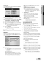 Page 4141English
04
Advanced Features
Account Login
For an application with multiple categories, use ◄ and ► to access the different categories.
For a more enjoyable application experience, register  ✎and log in to your account.
For instructions on creating an account, refer to  ✎Setting up Internet@T V → Internet@T V ID → Create.
1. Press the Red button in Internet@TV home page. 
2. Select desired User account, then press the ENTERE button.
If you want create account, press Red button then  ✎create account OSD...