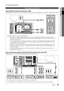 Page 77English
02
Connections
Connections
Connecting to an AV Device
Using an HDMI / DVI Cable: HD connection (up to 1080p)
Available devices: DVD, Blu-ray player, HD cable box, HD STB (Set-Top-Box) satellite receiver, cable box, satellite receiver (STB)
HDMI IN 1(DVI), 2, 3, 4 / PC/DVI  ✎AUDIO IN
When using an HDMI/DVI cable connection, you must use the  xHDMI IN 1(DVI) jack. For the DVI cable connection, use a DVI to HDMI cable or DVI-HDMI (DVI to HDMI) adapter for video connection and the DVI AUDIO IN jacks...