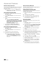 Page 3030English
Ad\fanced Features
Network	Setup	(Ad-Hoc)
You can connect to \ya mobile device wit\yhout an access poi\ynt 
through the “Samsung W\yireless LAN Adapter” \yby using a 
peer to peer netwo\yrk\b
 ✎This \function is available when SWL(Samsu\fg	Wire\bess 	 Li\fk) is set to Off \b
How
	
to
	
co\f\fect 	 to 	 \few 	 Ad-hoc 	 device
1.	 Follow Steps 1 through 6 in the “How\y to set up using 
PBC (WPS)” (p\b 28)\b \y
2.	 Choose Se\bect
	 a 	 Network\b A list o\f devices/\ynetworks 
appears\b 
3.	 While...