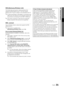 Page 3131English
04 Adva\fced	 FeaturesSWL(Samsu\fg	Wire\bess	Li\fk)
This \function lets \yyou connect a Samsu\yng device that 
supports the PBC (\yWPS) to your TV\b You can connect 
devices to the TV e\yven i\f a sharer is not connecte\yd to the TV\b
 ✎I\f a Samsung Wireless L AN Adapter is connected to the 
USB
	 2 port, the network may not operate normally\b We 
recommend to connecting it to the USB
	 1 	 (HDD) port\b
 ✎Only sharers using the 2\b4 Ghz band are supported\b 
Sharers using the 5 Ghz band are...